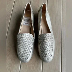 Johnston & Murphy Pauline Flats Women's 10 Shoes Metallic